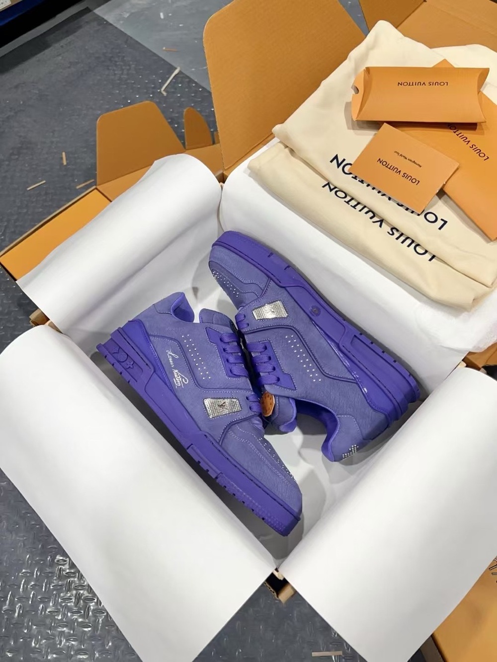 Louis Vuitton Purple Athletic Sneakers